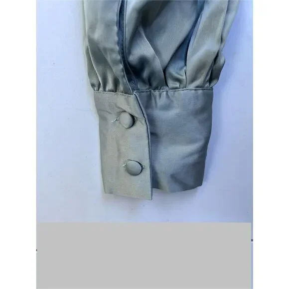 Nasty Gal satin high neck belted midi dress in size 8 - Picture 8 of 11